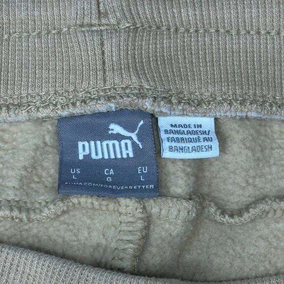 Puma Women’s Beige Fleece Sweatpants Size: Large - Picture 5 of 6